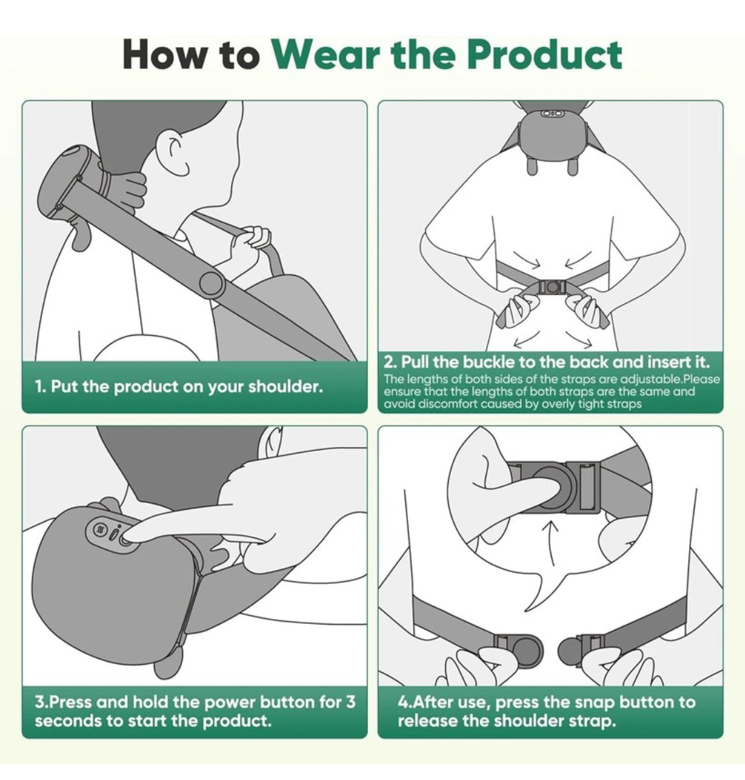 Electric Neck Shoulder Massager for Muscle Relaxation & Daily Wellness
